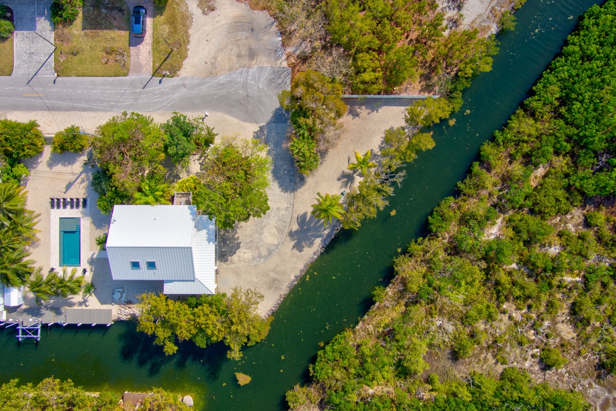 Overhead aerial view