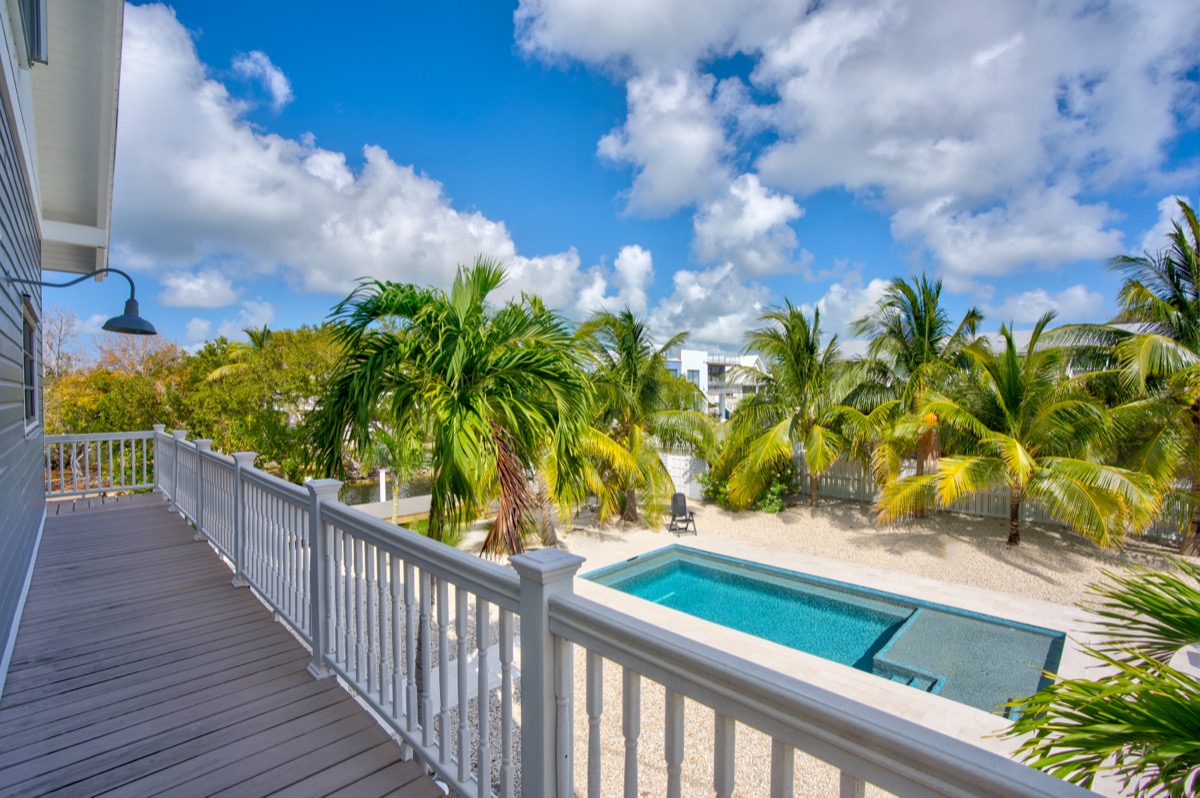 Pool view from upper deck