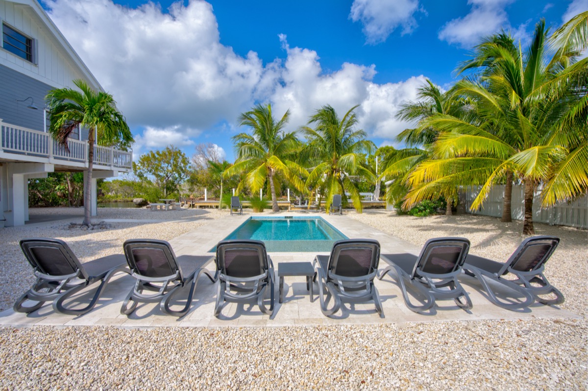 Pool with lounge chairs